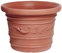 Telcom PRESTIGEIT4560 Vaso tondo in Resina festonato 60xh44cm 65 L. piante e fiori giardino PRESTIGE