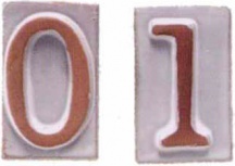 Telcom T31091 Numero Civico Vasarte in Terracotta 1