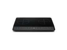 Telefunken M08369 Fornello Elettrico Induzione 2 Fuochi 3500 W in Cristallo Nero