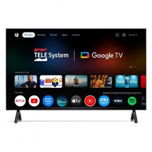 Telesystem TS24FL SMG15 Smart TV 24" HD LED Google TV DVB-T2S2 Classe E Nero