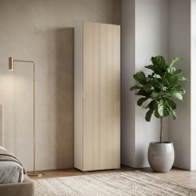 Terraneo EL 329BCANCH Mobile Scarpiera 1 Anta Battente 50x30x182 cm Bianco Chiaro Milleusi