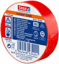 Tesa 5398800015 Nastro Isolante Certificato Rosso mm.15 mt 10 Pezzi 10