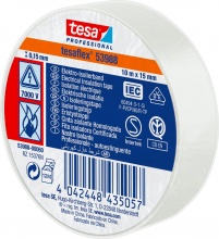 Tesa 5398800060 Nastro Isolante Certificato Bianco mm.15 mt 10 Pezzi 10