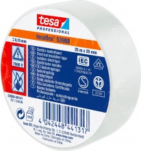 Tesa 5398800141 Nastro Isolante Certificato Bianco mm.25 mt 25 Pezzi 10