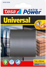 Tesa 56490-00006-01 Nastro Americano Extra Power mm 50x5mt Silv. Pezzi 4