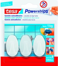 Tesa 57533-00017-02 Powerstrips 3 Ganci Autoa � Bianco Picc. Confezioni 6