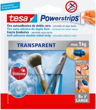 Tesa 58814-00000-00 Powerstrips 8 Strisce Biadesive Large Confezioni 15