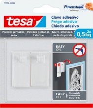Tesa 77772-00001-00 Ganci per Quadri Adesivi Fissi P.2 Confezioni 8