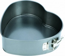 Tescoma 623162 Tortiera a Cuore Antiaderente Apribile Inox 22 x 21 cm Grigio - Delicia