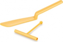 Tescoma 630066 Spatola Crepes Nylon resistente al calore + Rullo  Delicia