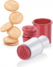 Tescoma 630114 Stampo per Dolci Tagliabiscotti Natalizi in Plastica Set 6 Pezzi Delicia