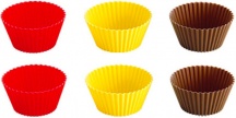 Tescoma 630644 Stampo in Silicone per Dolci Pirottini Set 6 Pezzi � 5 cm - Delicia