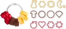 Tescoma 630900 Stampo per Dolci Mix Forme in Plastica Set 13 Pezzi - Delicia