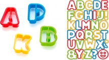 Tescoma 630925 Stampo Dolci Tagliabiscotti Lettere in Plastica 34 Pezzi 4 cm - Delicia