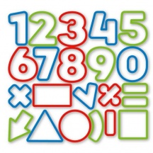 Tescoma 630926 Stampo per Dolci Tagliabiscotti Numeri in Plastica 21 Pezzi 4 cm Delicia