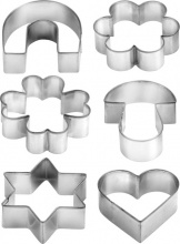 Tescoma 631380 Stampo per Dolci Tagliabiscotti Symbol Mix in Metallo 6 Pezzi - Delicia