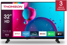 Thomson 32HF2S34 Smart TV 32 Pollici HD Ready Display LED Fire OS Nero