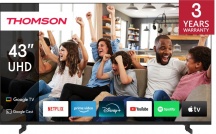 Thomson 43UG4S14 Smart TV 43"4K Ultra HD LED Google TV Q70 Series Classe F Nero
