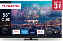 Thomson 55QG6C14 Smart TV 55 Pollici 4K Ultra HD Display QLED Google TV Nero