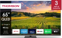 Thomson 65QG5C14 Smart TV 65" 4K UHD QLED Google TV Dolby Atmos Classe F Grigio