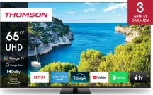 Thomson 65UG5C14 Smart TV 65" 4K UHD LCD Google TV HDR10 Wi-Fi Classe F Nero