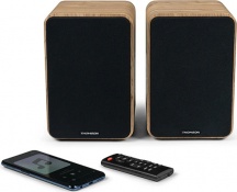 Thomson WS602DUO Diffusori Casse Altoparlanti 1-via Cablato Potenza 30 W Legno