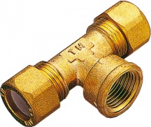 Tiemme 1210008 Tee Ottonato Due Biconi F  Gas 12x1  2 Pes Pezzi 10