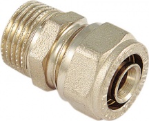 Tiemme 1600001 Raccordo Diritto M.16x1  2 per Multistrato Pezzi 10