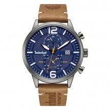 Timberland TDWGF2182301 Orologio Uomo Analogico Pelle Marrone Blu - -AMZUK
