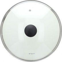 Tognana V9558W70NBO Coperchio in Vetro con Bordo in Acciaio 28 cm - Grancucina