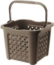 Tontarelli 8065448909 Cesta quadrata 25 Litri Colore Weng� -  Arianna