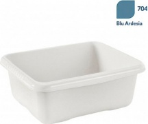 Tontarelli 8101463704 Bacinella rettangolare 11 L Blu Ardesia Aurora Plastica