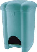 Tontarelli 810153570V Pattumiera Coperchio a pedale CAROLINA Azzurro 16L