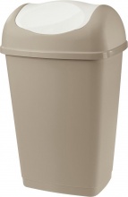 Tontarelli 8101951ACE Pattumiera con Coperchio basculante GRACE Tortora 50 Litri