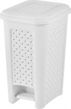 Tontarelli 8104288112 Pattumiera a pedale 8 L Bianco Arianna