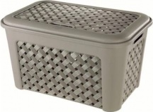 Tontarelli 8105406908 Cesto con coperchio Plastica 43.5 cm 23 Lt Talpa Arianna