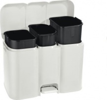 Tontarelli TO5190B Pattumiera Rifiuti 3 Pz 13-8-13 Litri colore Bianco