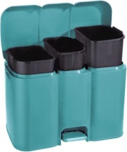 Tontarelli TO5190-6 Pattumiera Differenziata 3 scomparti 58.5x32x41.5cm  Patty 3