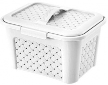Tontarelli TO5447B Cofanetto Portaoggetti Beauty Arianna Bianco cm 28x22x17h