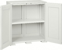 Tontarelli TO6262 Armadietto da Esterno  Balcone in Plastica 86x43x79 cm Panna Simplex