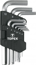 Topex 35D955 Chiavi Esagonali 9 Pz