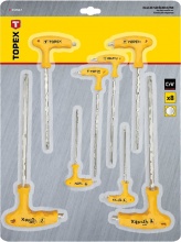 Topex 35D967 Serie Cacciaviti a T Esagonali 8 Pz