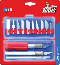 Toptools 17B716 Coltelli Tagliabalsa Set 3 Pezzi 16 Lame