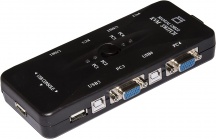 Tp-Link LKKWM4 Switch 4P Usb Vga 1 Mouse 1Tast 1 Monitor Cavi Inclusi
