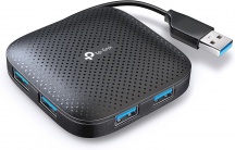 Tp-Link UH400 Hub USB3.0 4 Porte Compact Design Senza Alim. Nero