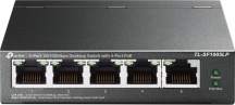 Tp-Link TL-SF1005LP Switch di Rete Non gestito Fast Ethernet Supporto PoE Nero