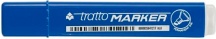 Tratto 840101 Marker Marcatore permanente Blu Punta smussata 12 pezzi