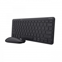 Trust 24844 Tastiera e mouse Senza Fili Wireless e Bluetooth QWERTY Nero