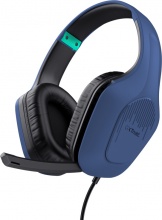 Trust 24991 Cuffie Gaming Microfono, con filo, Colore Blu - GXT 415B Zirox