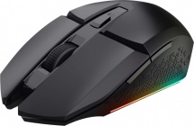 Trust 25037 Mouse Wireless Gaming Ambidestro 6 Tasti 4800 DPI con Rotella Nero